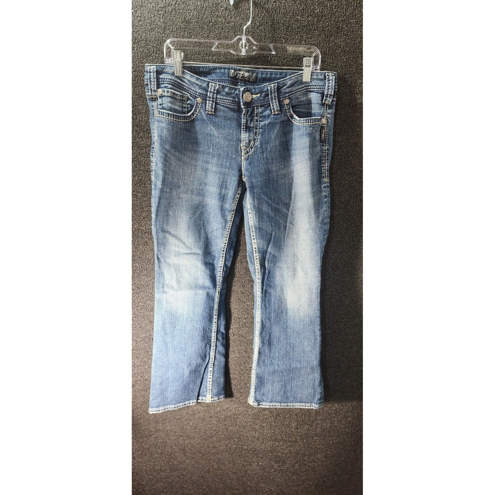 Silver Jeans Co Aiko Bootcut Blue Denim Jeans W33 L29 Medium Wash